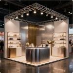 produksi dekorasi booth Kelapa Dua