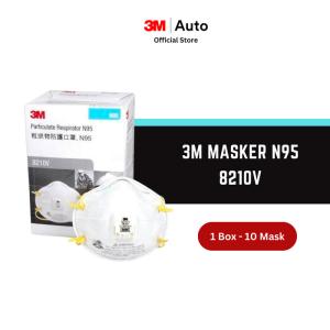 3M Masker N95 - 8210v Particulate Respirator - 1 Box [10 Masker]
