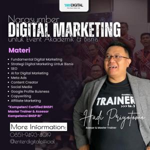 MENTOR AHLI! HUB : 0851-9493-4019,  Seminar Digital Marketing Indonesia Natuna