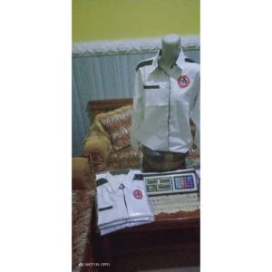Konveksi kemeja dokter batik IBI/BATIK PPNI/seragam ppni / KEMEJA PUTIH RR - Hitam, S
