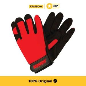 Krisbow Work Glove Sarung Tangan Safety Size M - Red Srsg200