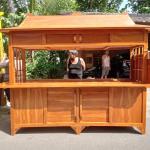 Gerobak angkringan/hiks kayu jati model joglo jumbo