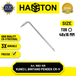 Hasston Kunci L Bintang Pendek CRV Tanpa Lubang (T04 - T50) (1862)