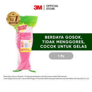 3M™ Scotch-Brite® Sabut Spons untuk gelas, 3 pcs, Untuk membersihkan gelas tinggi
