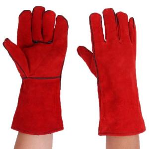 Sarung Tangan Las Kulit Merah 14 Inch IMPORT - Welding Gloves Red 14"