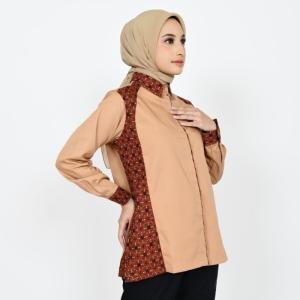 Konveksi KEMEJA SERAGAM PRIA BAJU SERAGAM BATIK SERAGAM ATASAN SERAGAM KARYAWAN - wanita, M