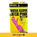 Krisbow Work Glove Sarung Tangan Latex Ukuran M - Pink