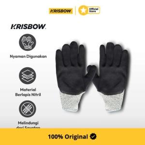 Krisbow Glove Sarung Tangan Pengaman Hppe/Nitril Srsg504