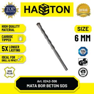 Hasston Mata Bor SDS / Bor Tembok / Drill Bits (0242) - 6 mm, SDS Plus