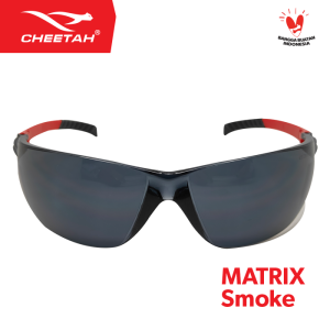 Kacamata Safety Cheetah Matrix Smoke Anti Scratch Full Protection
