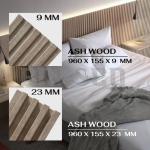 WPC Wall Panel 1 Meter Hiasan Dinding Wood Wallpanel 96 cm 0.96 m - Ash Wood, 9 mm