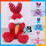 Pembuatan Boneka kelinci / Boneka Rabbit Lucu / Boneka maianan anak perempuan - Merah
