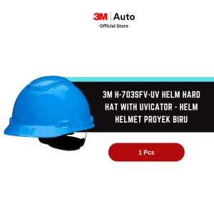 3M™ H-703SFV-UV Helm Hard Hat with UVicator - Helm Helmet Proyek Biru