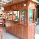 Gerobak Mie Ayam Bakso Soto 2 Tungku Kayu Jati