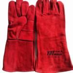 Termurah Sarung Tangan Las Kulit Yutaka 14 Inch Tan - Merah