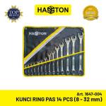 Hasston Kunci Ring Pas Chrome Mdl.Tulang 14 pcs (8-32mm) (1647-004)
