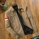 Konveksi jaket partai gerindra terbaru untuk pria dan wanita - krem tua, S