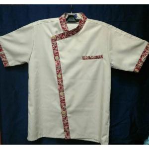 Konveksi UNIFORM JURU MASAK CATERING WAITERS DAPUR HOTEL RESTO CAFE LENGAN PENDEK UNISEX 