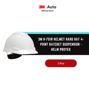 3M™ H-701R Helmet Hard Hat 4-Point Ratchet Suspension - Helm Proyek
