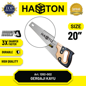 Hasston Gergaji Tangan / Gergaji Belah Gagang Kayu+Karet (1262)