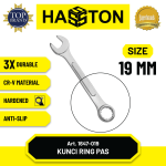 Hasston Kunci Ring Pass Chrome Mdl. Tulang / Combination Wrench (19mm - 24mm) (1647)