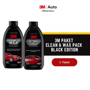 3M Paket Clean And Wax Pack - Black Series - 7900B Car Wash dan Premium Wax