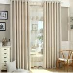 Gorden Polos Gorden Blackout/Gorden Pintu Jendela Minimalis - cream, L135cm T150cm