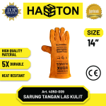 Hasston Sarung Tangan Kulit Coklat / Safety Gloves (4050)