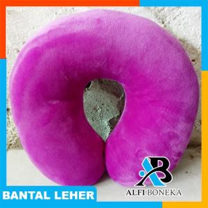 Pembuatan Bantal Leher Bahan Velboa - Bantal Leher Dewasa Warna Ungu