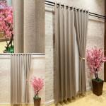 Gorden Tirai Import Premium Bludru - 2. Grey Silver, Tanpa Tassel