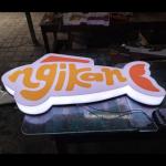 NEON BOX CUSTOM | NEON BOX LOGO USAHA | NEON BOX LED BRAND TOKO | SIGN - 50 x 50