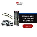 3M Wiper Frameless Mobil Kia Sportage - 24 dan 18 inch