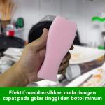 3M™ Scotch-Brite® Sabut Spons untuk gelas, 3 pcs, Untuk membersihkan gelas tinggi