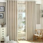 Gorden Polos Blackout premium/Gorden Pintu Jendela Minimalis - cream, L135cm T150cm
