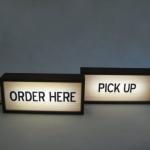 Neon Box Slim Akrilik Signage Custom - 10X25