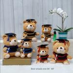 Pembuatan Boneka toga wisuda teddy bear beruang graduation souvenir kampus