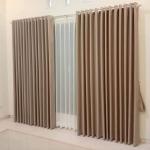 gorden jendela minimalis blackout import - mocca, l 140 x 230