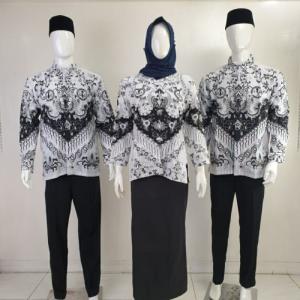 Konveksi TERBARU Baju Kemeja Batik Seragam PGRI Guru Pria-Wanita NON COD