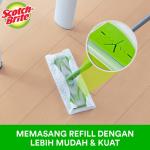 3M™ Scotch-Brite™ Easy Sweeper Kit set, Alat Pel Lantai 1 set, Untuk menyapu sekaligus mengepel
