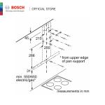 Bosch DWB66BC50 Wall Mounted Cooker Hood / Tudung Asap Serie 2 | 60 cm