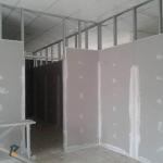 partisi gypsum sekat dinding gypsum 2 sisi dan satu sisi untuk kantor