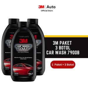 3M Paket 3 Botol - 7900B Sabun Cuci Mobil dan Motor - Car Wash Soap Shampoo Non Korosif 500ml