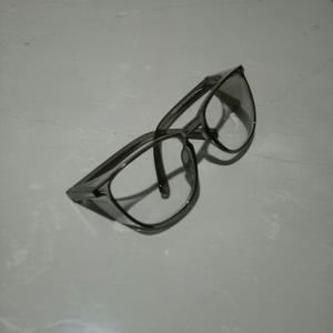 kacamata katarak Corona covid 19 debu asap apd safety glasses all side - frame bening, lensa normal