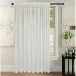 Gorden Vitrase Serut Polos Minimalis Lebar - Tinggi 240 cm, Lebar 150 cm