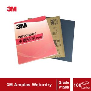 3M 101Q Amplas Waterproof Abrasive Paper - P1500 [11in x 9in] - 100 Lembar