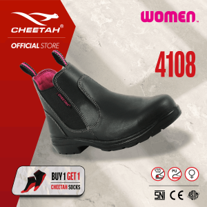 (Bonus  Kaos Kaki)  Sepatu Safety Cheetah 4108H Women