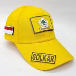 Konveksi Topi Tactical Logo Partai Politik GOLKAR & PERINDO - Kuning, Partai PERINDO