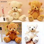 Pembuatan Boneka teddy bear kecil 15cm bear tapak lempar kado souvenir florist - pink