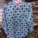Konveksi seragam batik sekolah panjang warna biru size 15, 16