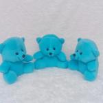 Pembuatan Boneka beruang mini 15cm, Boneka polosan, buket, wisuda - Biru